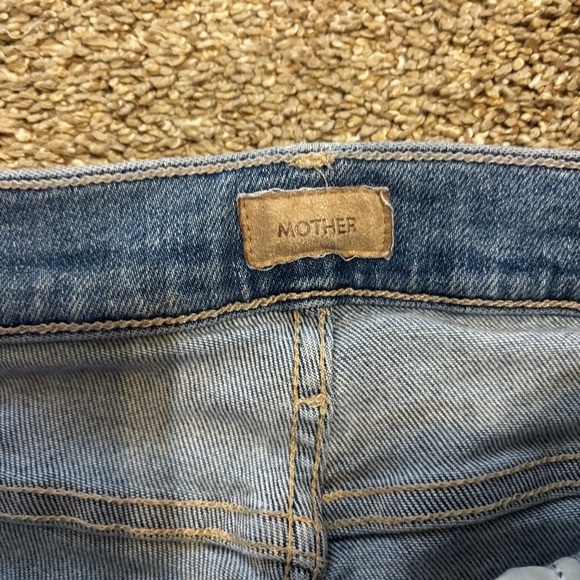 Mother Dazzler Mid-Rise Ankle-Fray Jeans Riding the Cliffside Jeans Size 25 - Picture 3 of 11